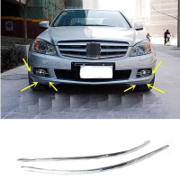 For Benz W204 C230 C250 C300 C350 Bumper Front Right Left Chrome Trim Molding 2008-2011 2048850821 Car Accessories