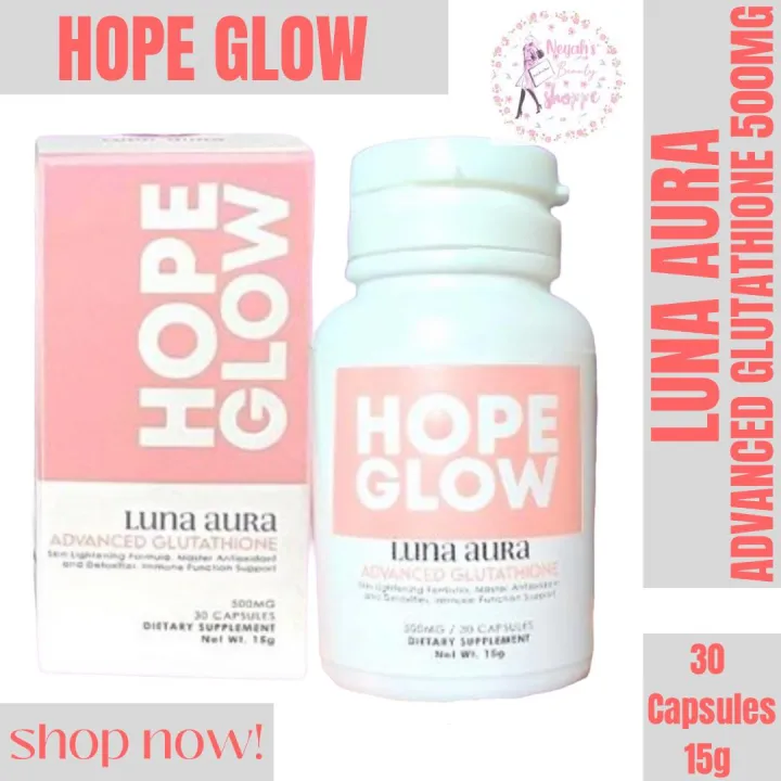 Hope Glow Luna Aura Advanced Glutathione Capsules Lazada Ph