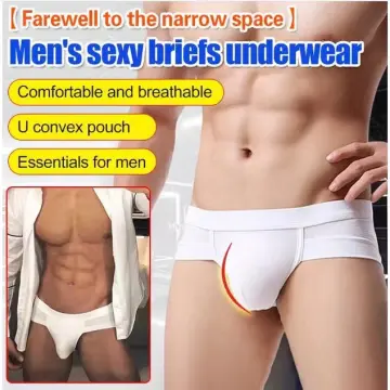 Men's Sexy Underwear Low Waist Pouch Briefs Panties Soft Breathable  Underpants