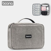 baona Travel USB Cable Hard Disk Charger Organizer Case Power Electronic Bank Accessories Storage Bag