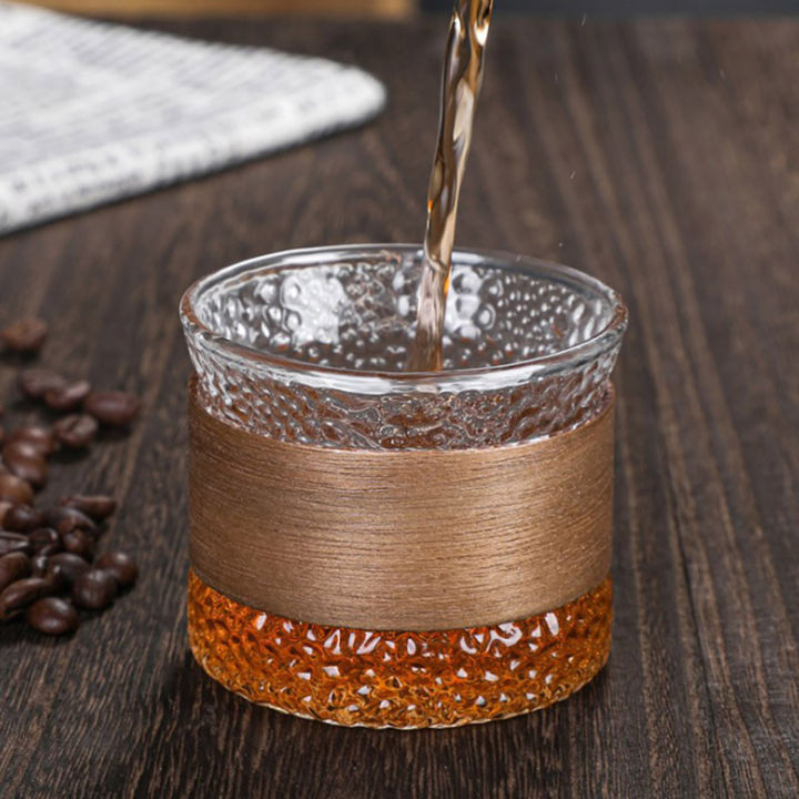 carmelun-ถ้วยชาแก้วน้ำ-sloki-kaca-ที่วางแก้ววอลนัทถ้วยกาแฟแก้ว