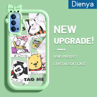 เคส Dienya สำหรับ OPPO Reno 4 5G Reno4 5G Reno 4 SE เคสการ์ตูนมิกกี้น่ารักเมาส์นิ่มภาพแบบนิ่มสุดน่ารักกันกระแทกแบบใสเคสมือถือสร้างสรรค์กล้องฝาครอบป้องกัน