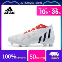 【100% genuine】Adidas Football Shoes-Adidas Predator Edge Geometric.1 FG White Size 39-45 รองเท้าสตั๊ด รองเท้าฟุตบอลผู้ชาย สตั๊ดฟุตบอล รองเท้าสตั๊ด puma Sports Mens Football Boots