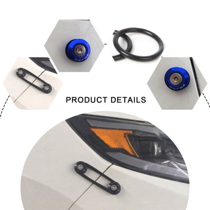 Quick Release Fasteners are ideal for front bumpers, rear bumpers, and