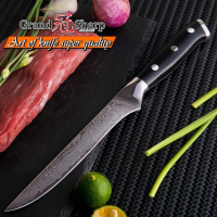 Damascus Boning Knife 5.5 Inch vg10 Japanese Damascus Steel Butcher Knife Chefs Kitchen Knives Slicing Filleting Cooking Tools ?พร้อมส่ง?มีดเชฟดามัสกัส มีดเชฟเหล็กดามัสกัส มีดเชฟเหล็กกล้าคาร์บอ