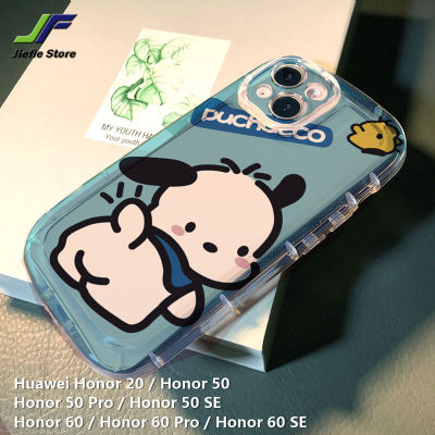 เคส JieFie สำหรับ Huawei Honor 20 / Honor 50 / Honor 50 Pro / Honor 50 SE / Honor 60 / Honor 60 SE น่ารักการ์ตูน Pochacco เคสนิ่มใส่โทรศัพท์ TPU รองรับการกระแทกกันกระแทกกรอบฝาครอบโทรศัพท์