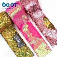 【hot】！ G-18930-1283 2Y/lot 3 75mm Colorful Reversible Sequin Hairbows Accessories Wedding Decoration Materials