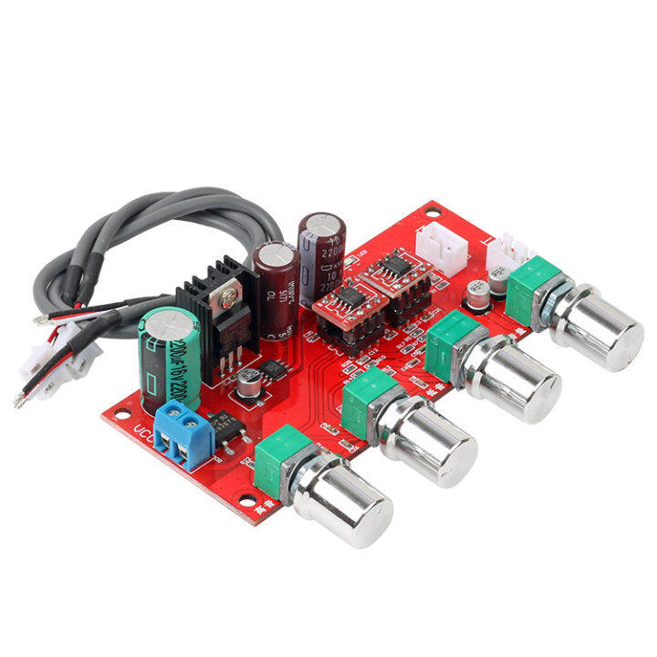 AD828 HIFI Stereo Preamp amplifier board volume Tone Control Preamp