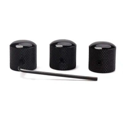 Guitar Black Gold Cylindrical Metal Electric Guitar Volume Tone Button Electric Bass Potential Knob Guitar Bass Accessories