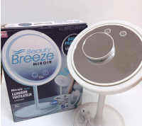 ⚡พร้อมส่ง❗❗⚡ กระจกแต่งหน้า BEAUTY BREEZE 2 IN 1 มีระบบ LED และพัดลม กระจกแต่งหน้าแบบมีไฟ กระจกมี2หน้า