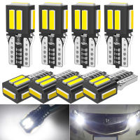 8X T10 W5W Led Bulbs 7SMD 2835 194 168 6500K White 12V led Car Parking Position Lights Interior Map Dome Lights For BMW Audi