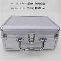 Portable Aluminum Tool Box Safety equipment Instrument box Storage Case Suitcase Impact Resistant Case With Sponge