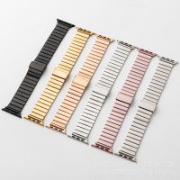 Suitable for apple watch applewatch a bamboo iwatch5678 metal SE stainless steel strap wholesale 〖WYUE〗