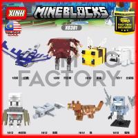 สต็อกในพื้นที่!!Minecraft Building Blocks DIY Education Gift Toys Minifigures Kids Gift Education Toy Christmas