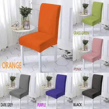 Burnt orange dining room best sale chair covers