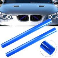 2ชิ้นสำหรับ BMW E60สปอร์ตกระจังหน้าสไตล์ผ้าคลุมสีฟ้าโครงอุปกรณ์เสริมรถยนต์ย่างบาร์ V วงเล็บปีกกาตกแต่งภายนอก