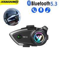 【LZ】✤  Kebidumei Y80 Motocicleta Bluetooth Capacete Headset Moda EQ Sound Effect Hands Free Call Impermeável para Rider Fone de Ouvido