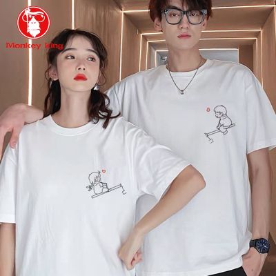 MONKEY KING COD unisex t shirt for Couple korean fashion oversized  top on sale plus size  ACM706-C