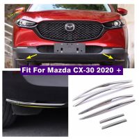 Stainless Steel Front Rear Corner Protection Strips Cover Trim Decorative Fit For Mazda Cx-30 Cx30 2020 2022 Accessories