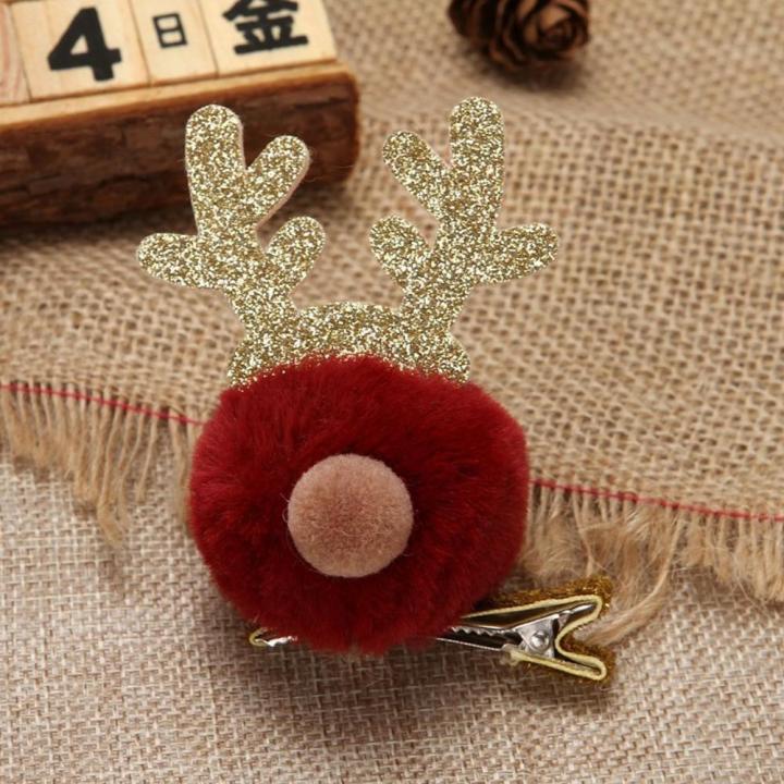 childrens-gifts-deer-decoration-hairpin-side-clamp-hairpin-christmas-headwear-deer-horn-hairpin