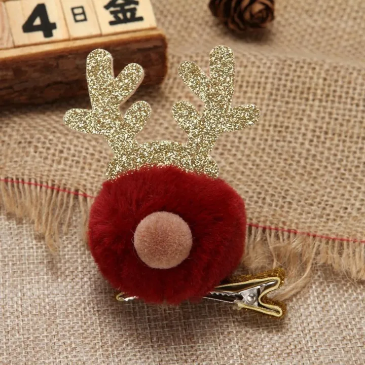 deer-hairpin-decoration-hairpin-duckbill-clamp-childrens-deer-decoration-hairpin-hairpin-christmas-headwear