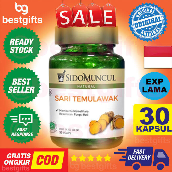 Sidomuncul Sido Muncul Natural Sari Temulawak Hati Sehat Antioksidan Hepatitis 30 Vcaps Lazada 6160