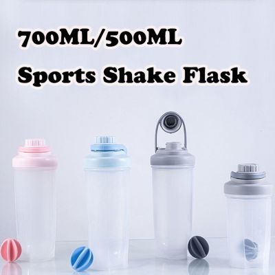 【High-end cups】500มิลลิลิตร/700มิลลิลิตรโปรตีนผงปั่นขวดกาแฟนมผสมแก้วกีฬาออกกำลังกายขวดน้ำแบบพกพาปั่นกวนถ้วย