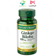 Viên uống bổ não Nature s Bounty Ginkgo Biloba 120mg 100 Viên