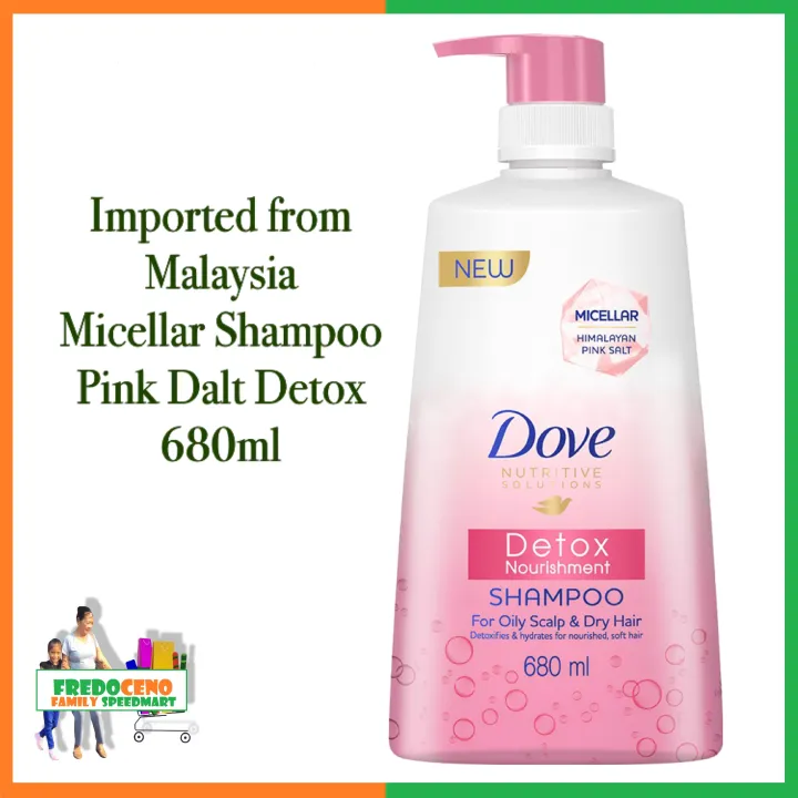 Dove Nutritive Solutions Detox Nourishment Micellar Pink Salt Shampoo 680ml Imported From 4884