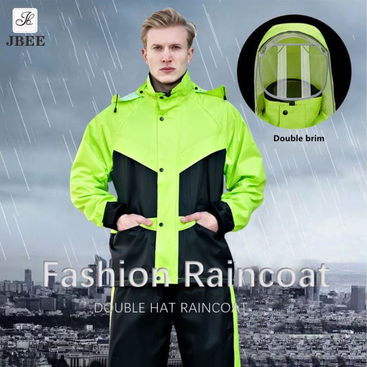 B-935 high-end raincoat suit thickened double-layer fashion riding ...