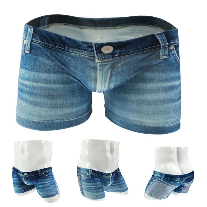 cw-men-big-silk-denim-printed-shorts-fake-jean-briefs-male-bulge-underpants