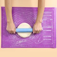 Large Kneading Dough Mat Silicone Table Mats Pad Sheet Baking Mat Pizza Cake Dough Maker Non-Stick Pastry Rolling Pad Bakeware Preparation  Cutting Bo