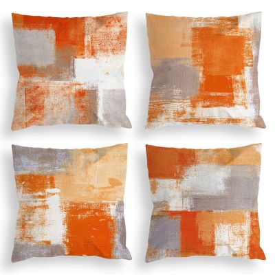 hot！【DT】✱✜▣  Cement Abstract Pillowcase 40x40 Sofa Cushion Cover 60x60 Decoration Customizable 50x50