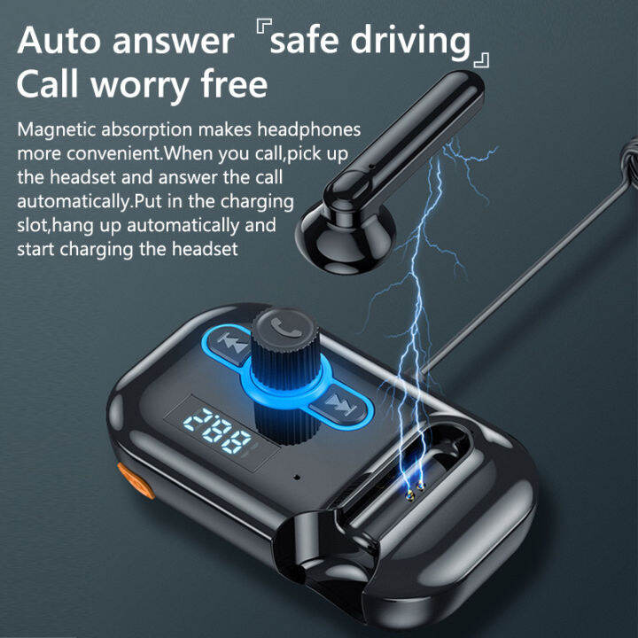 jajabor-handsfree-headset-earphone-private-call-mp3-player-audio-receiver-usb-pd-fast-charging-bluetooth-car-kit-fm-transmitter