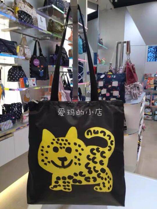 lesportsac-2023-3531-g878กระเป๋าสะพายไหล่กระเป๋าโท้ท-gaku-ลูกแมวนำโชค