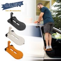 Foldable Car Roof Rack Step Car Door Step Universal Latch Hook Auxiliary Walking Car Foot Pedal Aluminium Alloy Safety Hammer Medicine  First Aid Stor