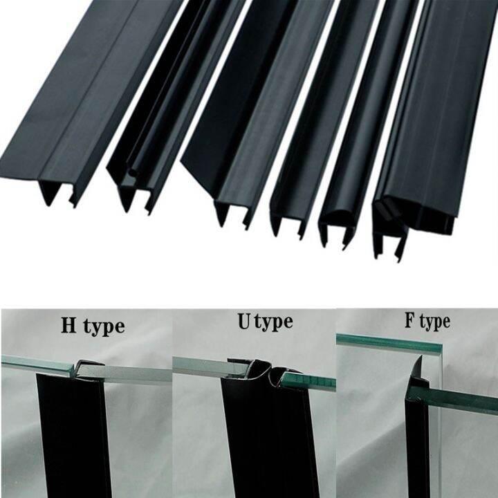 Black shower screen seal strip for 6mm12mm Glass pvc bath shower Door