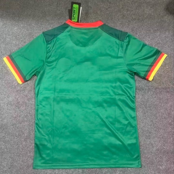 เสื้อกีฬาแขนสั้น-ลายทีมชาติฟุตบอล-cameroon-22-23-ชุดเหย้า-เกรด-aaa-ไซซ์-s-xxl