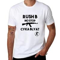 Rush B No Stop - CSGO เสื้อยืดอะนิเมะเสื้อยืดเสื้อออกกำลังกาย