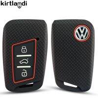 ♝☽▽ for VW Taos 2022 Atheon rline Tiguan Polo Passat B8 for Skoda Kodiaq Octavia Fabia Karoq Seat Ateca silicone car key cover case