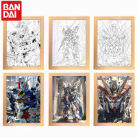 Bandai Mobile Suit dam Lighting Cartoon Line Sketch Luminous Creative ข้างเตียง Action Figures Nightlight Girl วันเกิด Gift