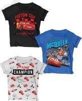 Disney Cars - Lightning McQueen Graphic T-Shirt (3 Pack) Kids Clothes, Toddler to Boys Outfits (2t, 3t, 4t, 5t -10/12)