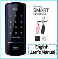 Samsung SHS-1321ล็อกประตูดิจิตัลอัจฉริยะ★คู่มือผู้ใช้ภาษาอังกฤษ★รายการความปลอดภัยอิเล็กทรอนิกส์ Keyless 4ea ปุ่มสัมผัสสีดำ