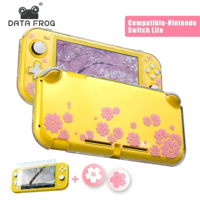 【lz】◎❁✠  DATA FROG-Capa Transparente Protetora para Nintendo Switch Lite Capa Clara Bonito Shell Duro Acessórios Interruptor