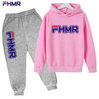 เสื้อสเวตเตอร์แขนยาว FHMR ชุดสเวตเตอร์แบบสวมหัวฤดูใบไม้ร่วงและฤดูหนาวคอตตอนเสื้อฮู้ดทารกและกางเกงสำหรับเด็กเล็กเด็กผู้หญิง0000