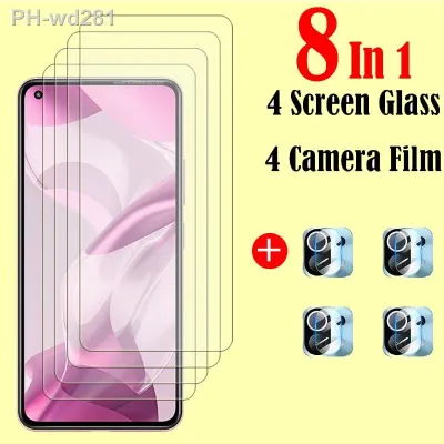 For Xiaomi 11 Lite 5G NE Glass Xiaomi 11 Lite 5G NE Tempered Glass Full Glue Cover Screen Protector For 11 Lite 5G NE Camera