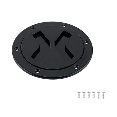 ABS Round Deck Inspection Hatch Cover Plastic Boat Twist Screw Out Deck Inspection Plate Marine Yacht Accessories