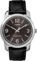 Timex Mens Classics 39mm Watch Black/Silver-Tone/Black