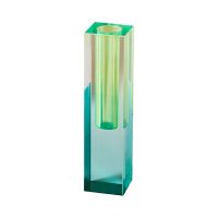 Modern Rainbow Color Bud Vase Tabletop Glass Vases Luxury Decorative Acrylic Crystal Nordic Room Decoration Home