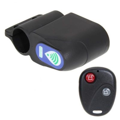 【LZ】ஐ  Cadeado com alarme sem fio para bicicleta sistema de segurança de bicicleta com controle remoto e acessórios antifurto